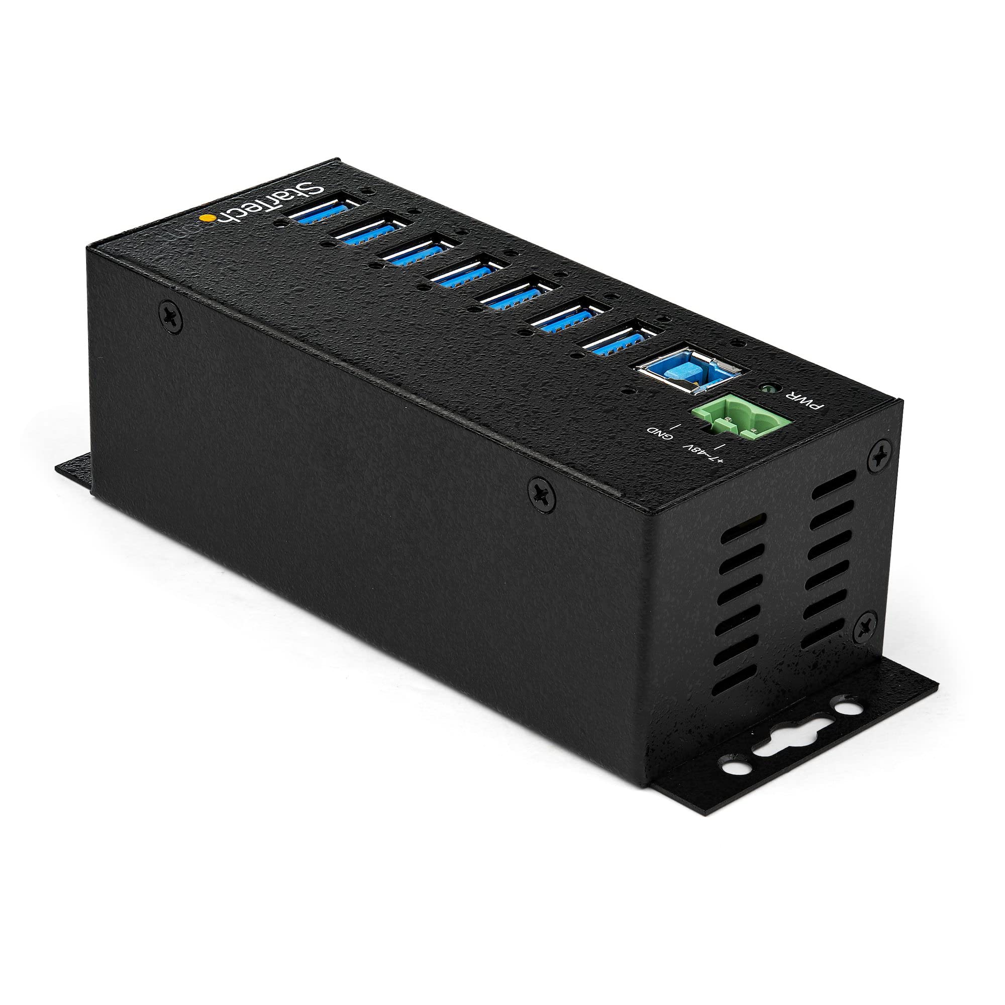 startech-com-hub-industriel-usb-3-0-7-ports-5gbps-m-tal-hb30a7ame image 2