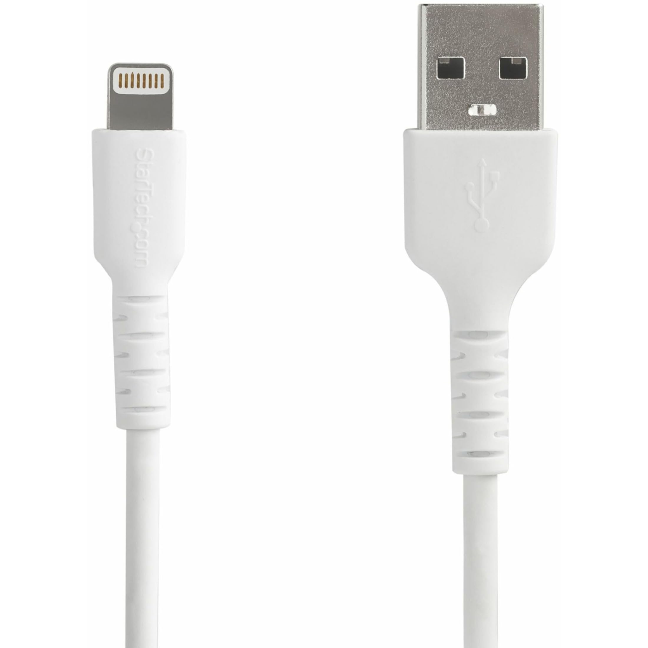 startech-com-c-ble-lightning-vers-usb-2-m-renforc-kevlar-certifi-mfi-blanc image 1