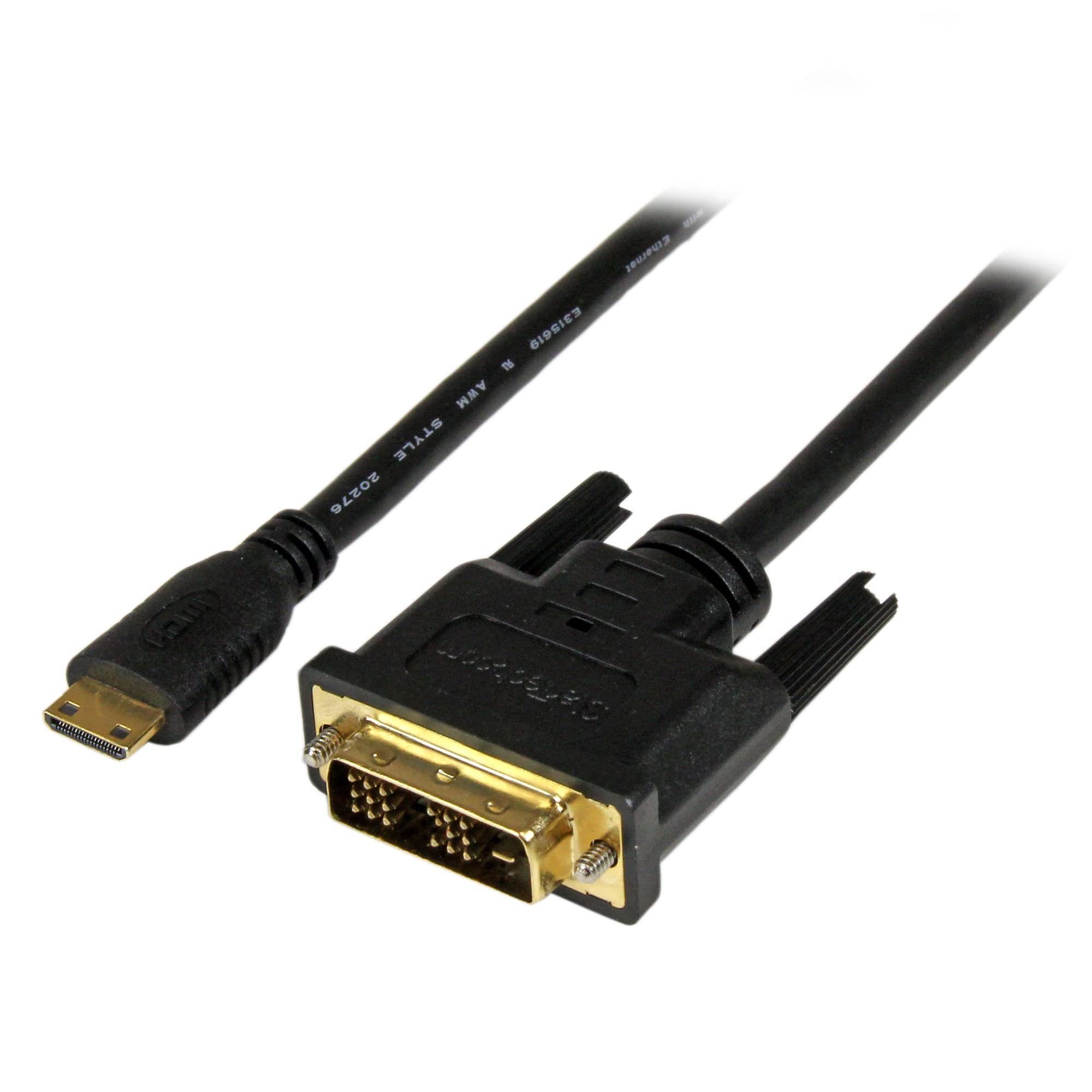 startech-com-hdcdvimm1m-c-ble-mini-hdmi-vers-dvi-1-m-full-hd image 1