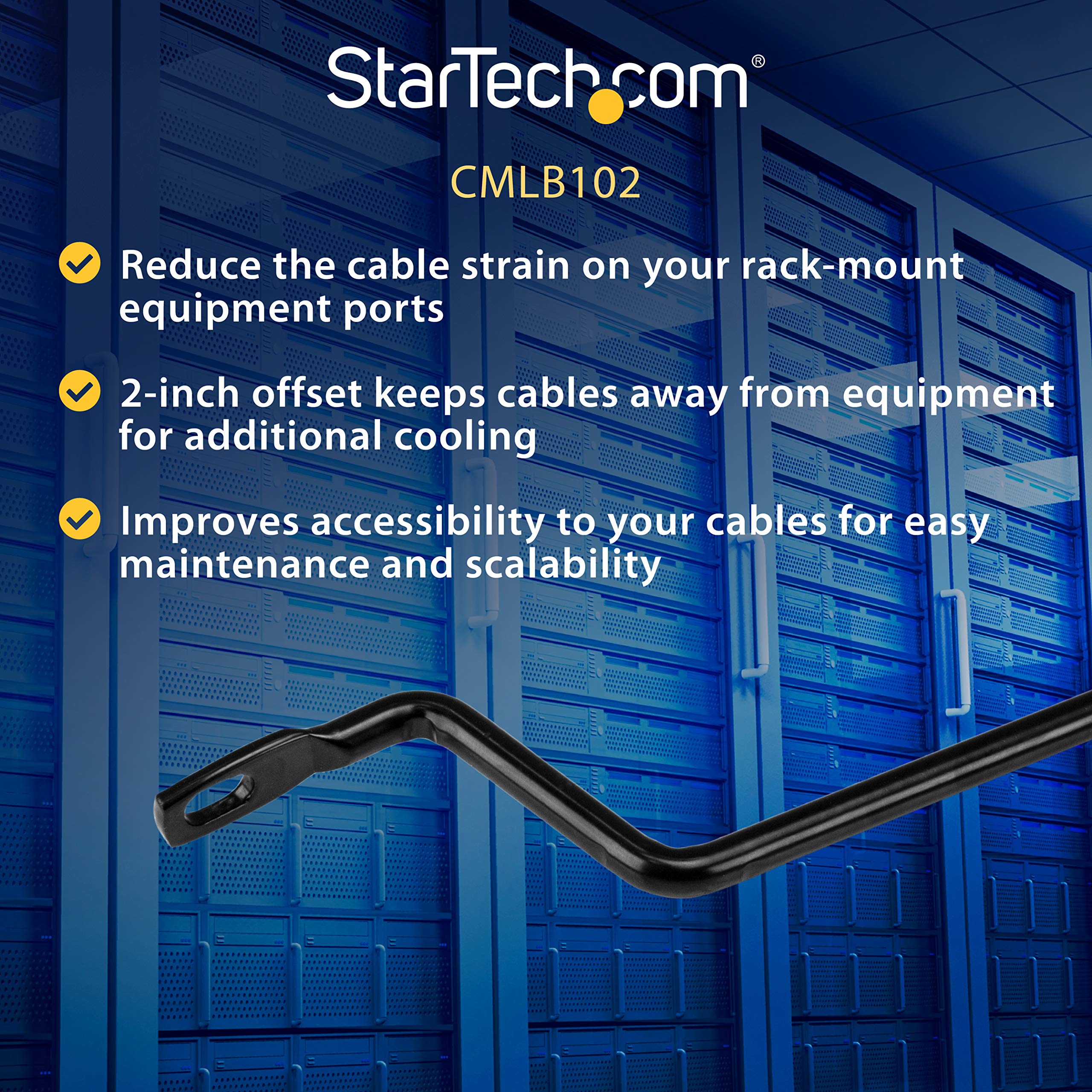 startech-com-cmlb102-barre-horizontale-de-gestion-de-c-bles-lacing-bar-rack-lot- image 3