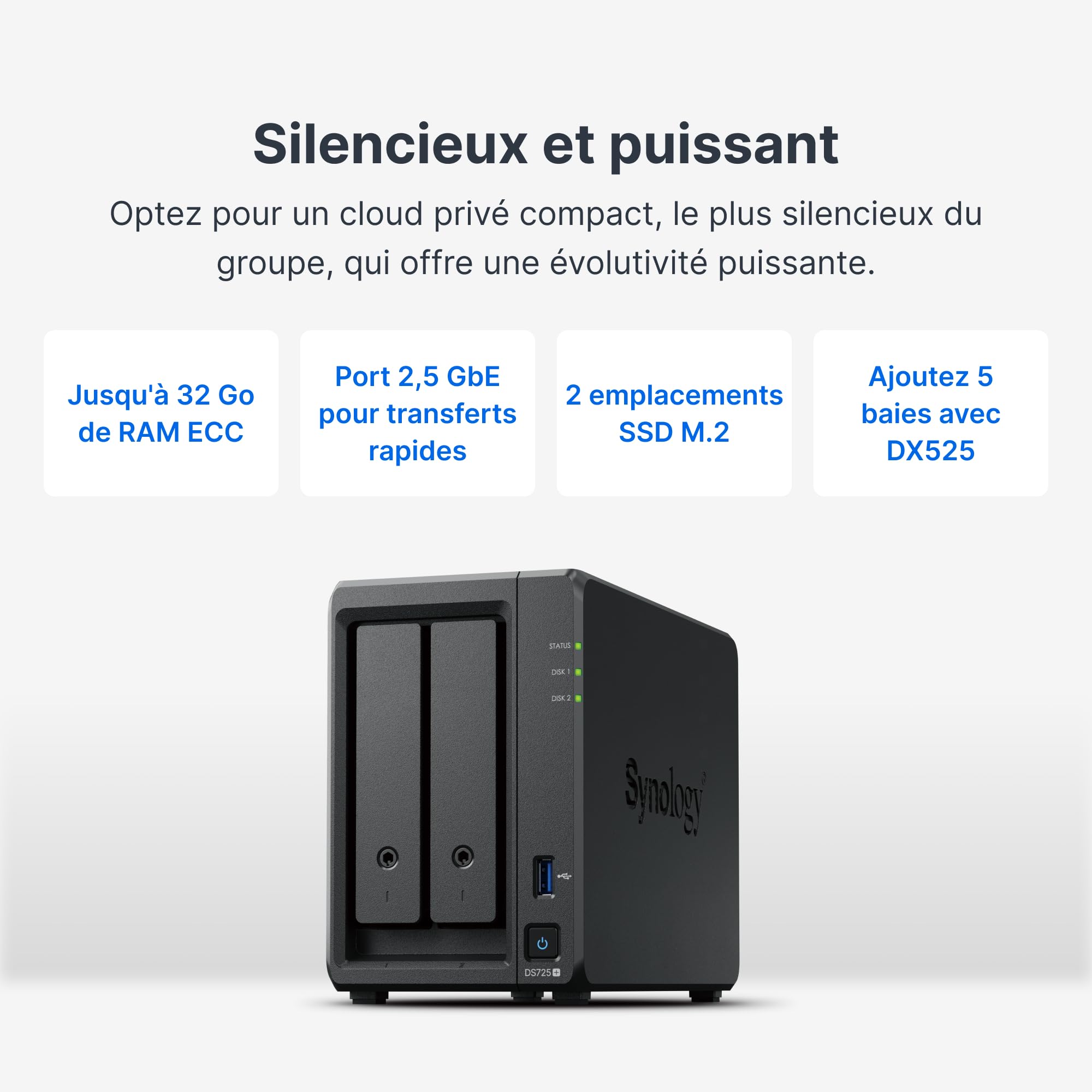 synology-ds1525-nas-de-bureau-5-baies-2-5gbe-extensible-15-baies image 4