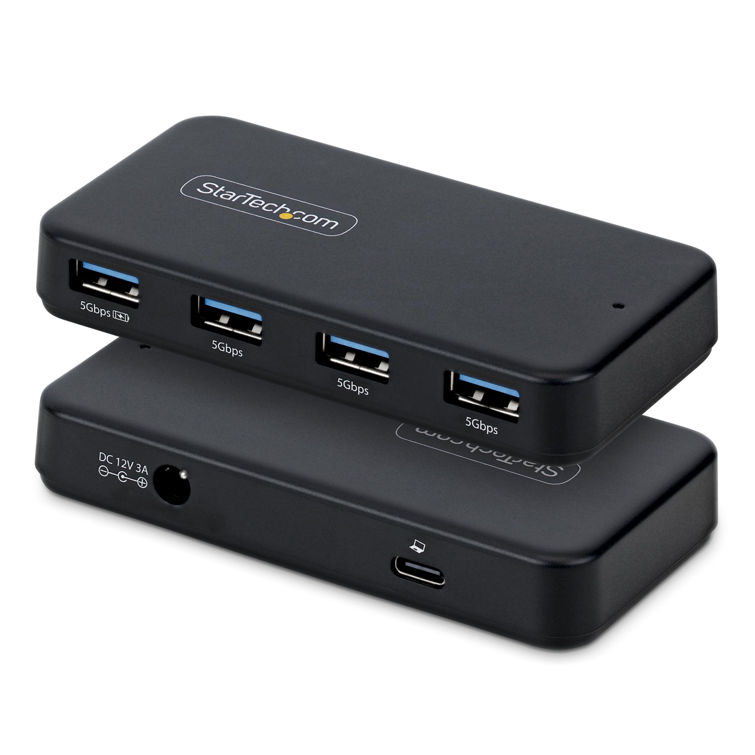 startech-com-hub-usb-a-4-ports-5-gbps-avec-charge-bc-1-2-et-adaptateur-24-w image 1
