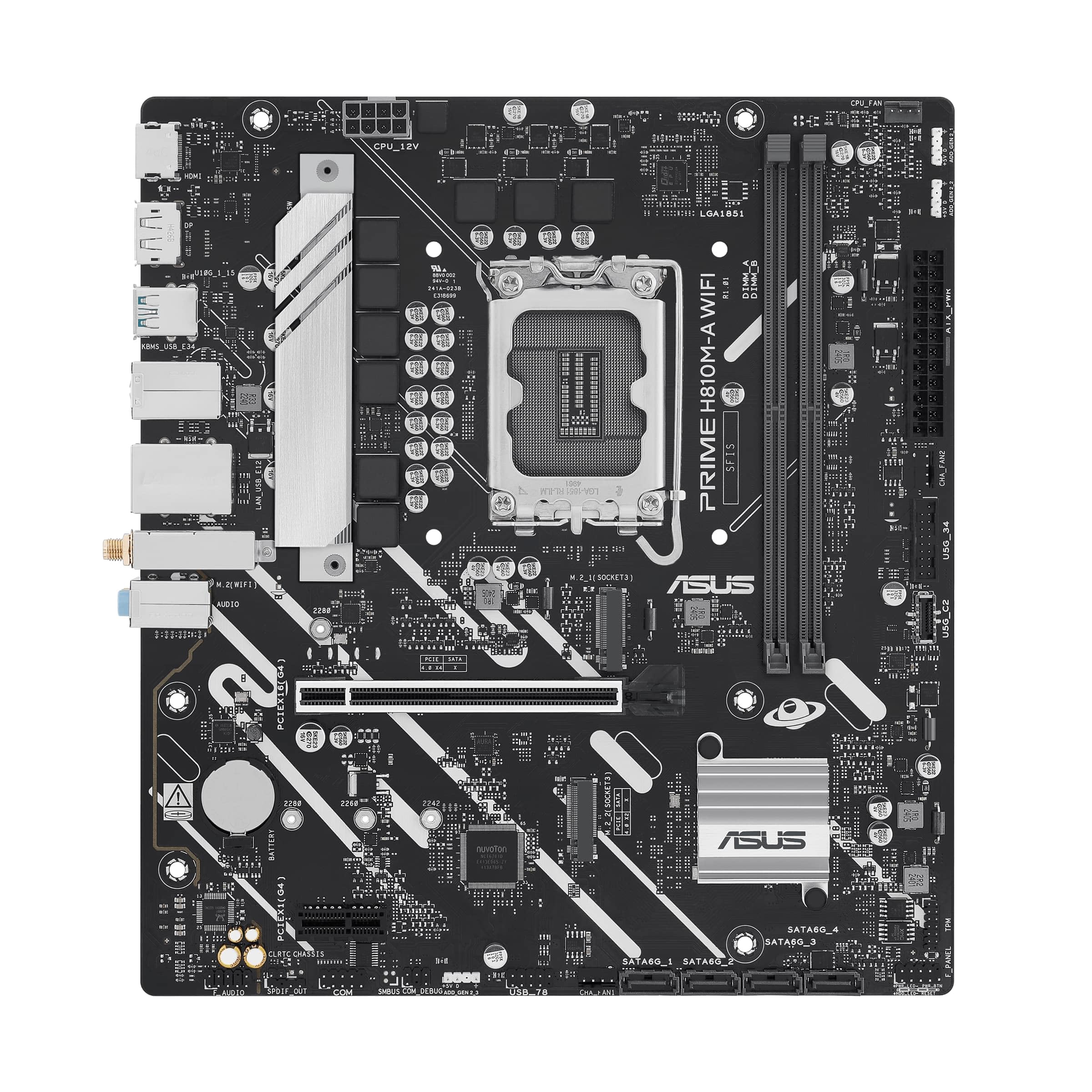 asus-rog-prime-h810m-a-wifi-carte-m-re-intel-matx-ddr5-wifi-6e-pcie-4-0 image 2
