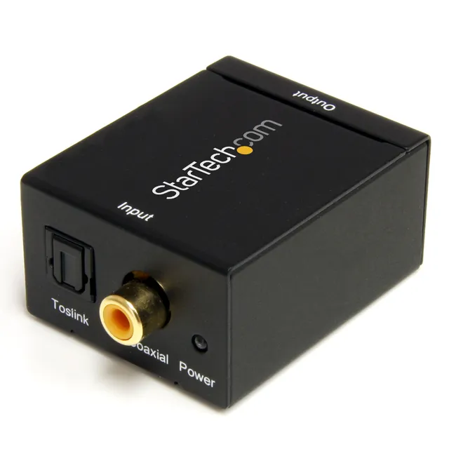startech-com-spdif2aa-convertisseur-audio-num-rique-toslink-coaxial-vers-rca-st- image 1