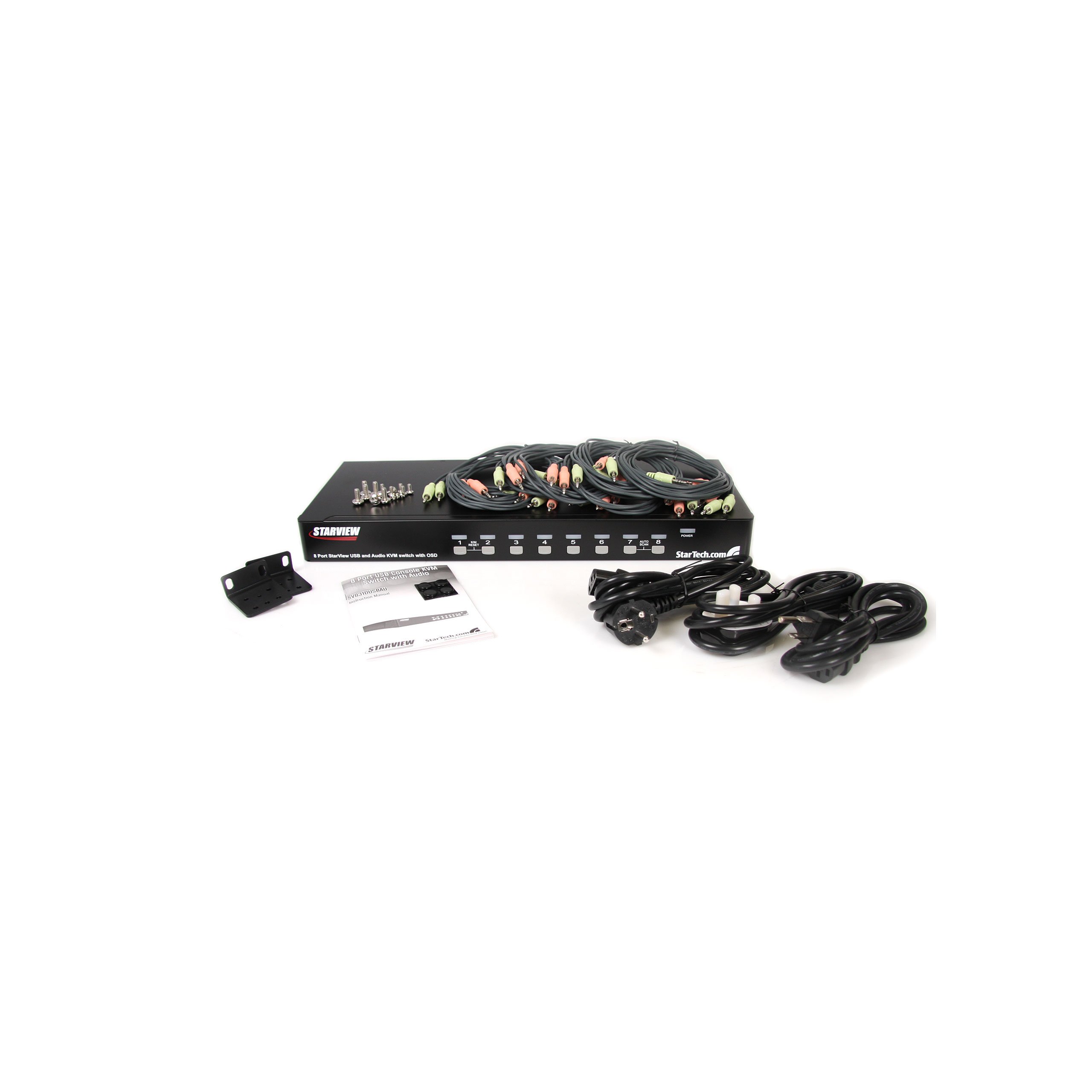 startech-com-commutateur-kvm-usb-vga-8-ports-rack-1u-avec-audio image 4