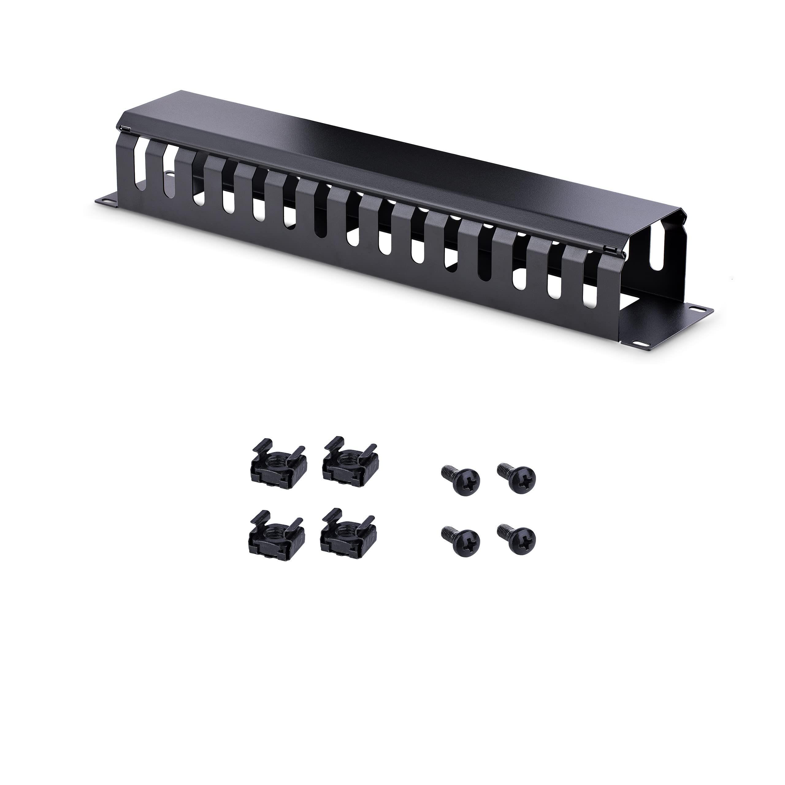 startech-com-goulotte-horizontale-doigts-2u-avec-couvercle-rack-19-pouces image 7