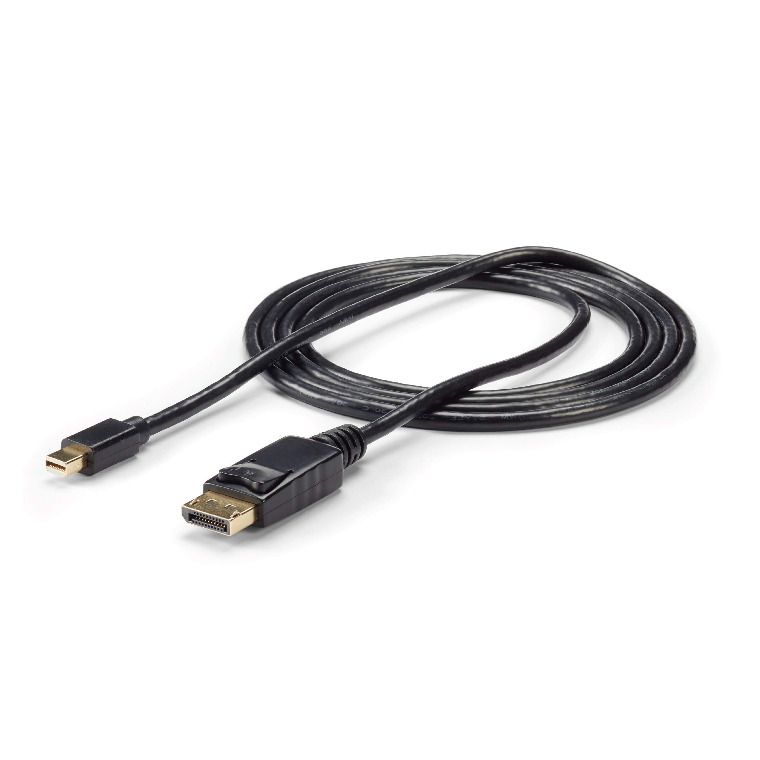 startech-com-mdp2dpmm2mw-c-ble-mini-displayport-vers-displayport-1-2-2m-blanc-4k image 5