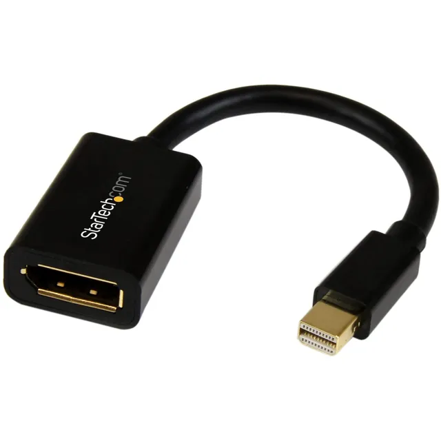 startech-com-adaptateur-mini-displayport-vers-displayport-4k-15-cm-noir image 1