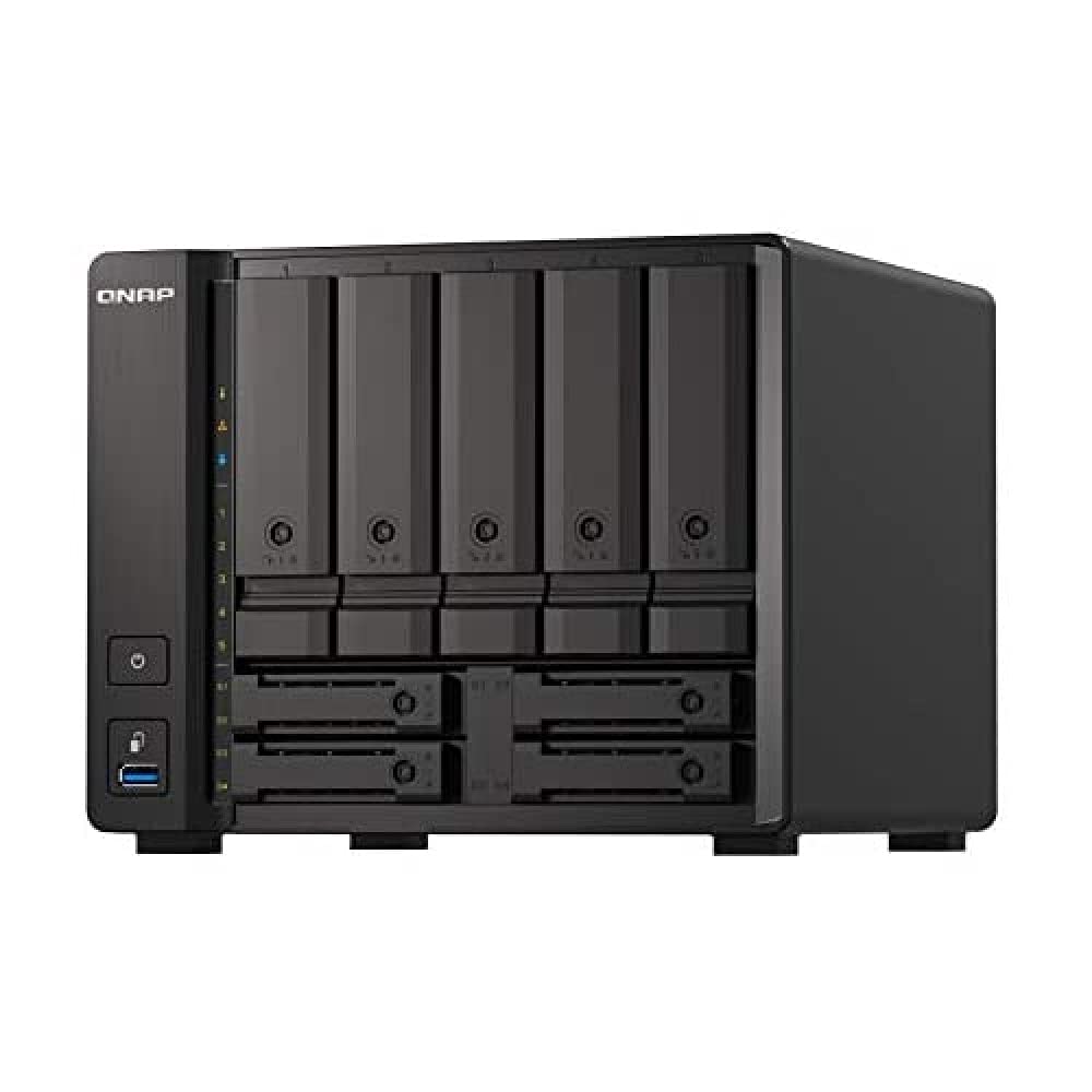qnap-ts-h973ax-8g-serveur-nas-tower-9-baies-10gbe-amd image 1