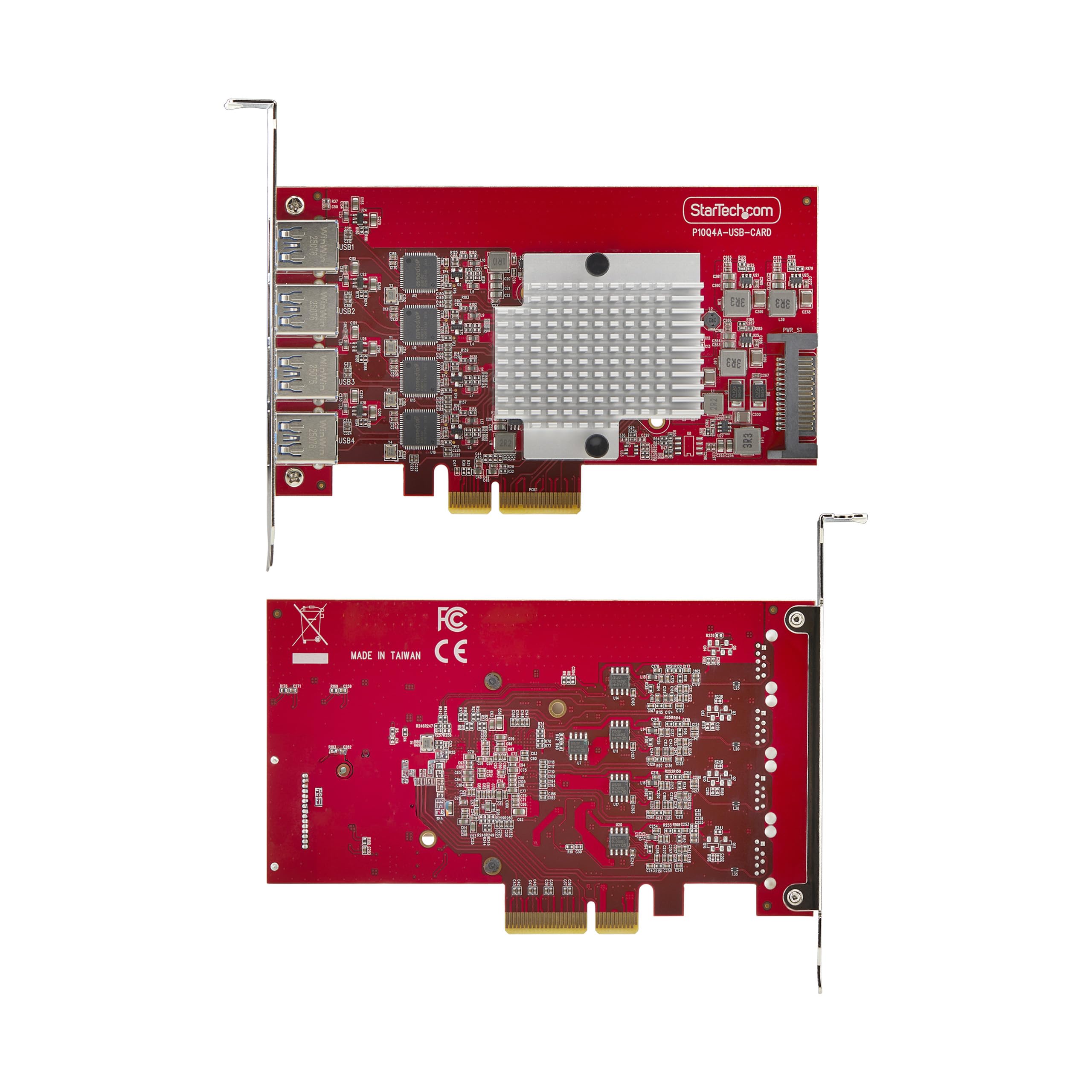 startech-com-p10q4a-usb-card-carte-pcie-usb-a-4-ports-10-gbps-4-contr-leurs image 4