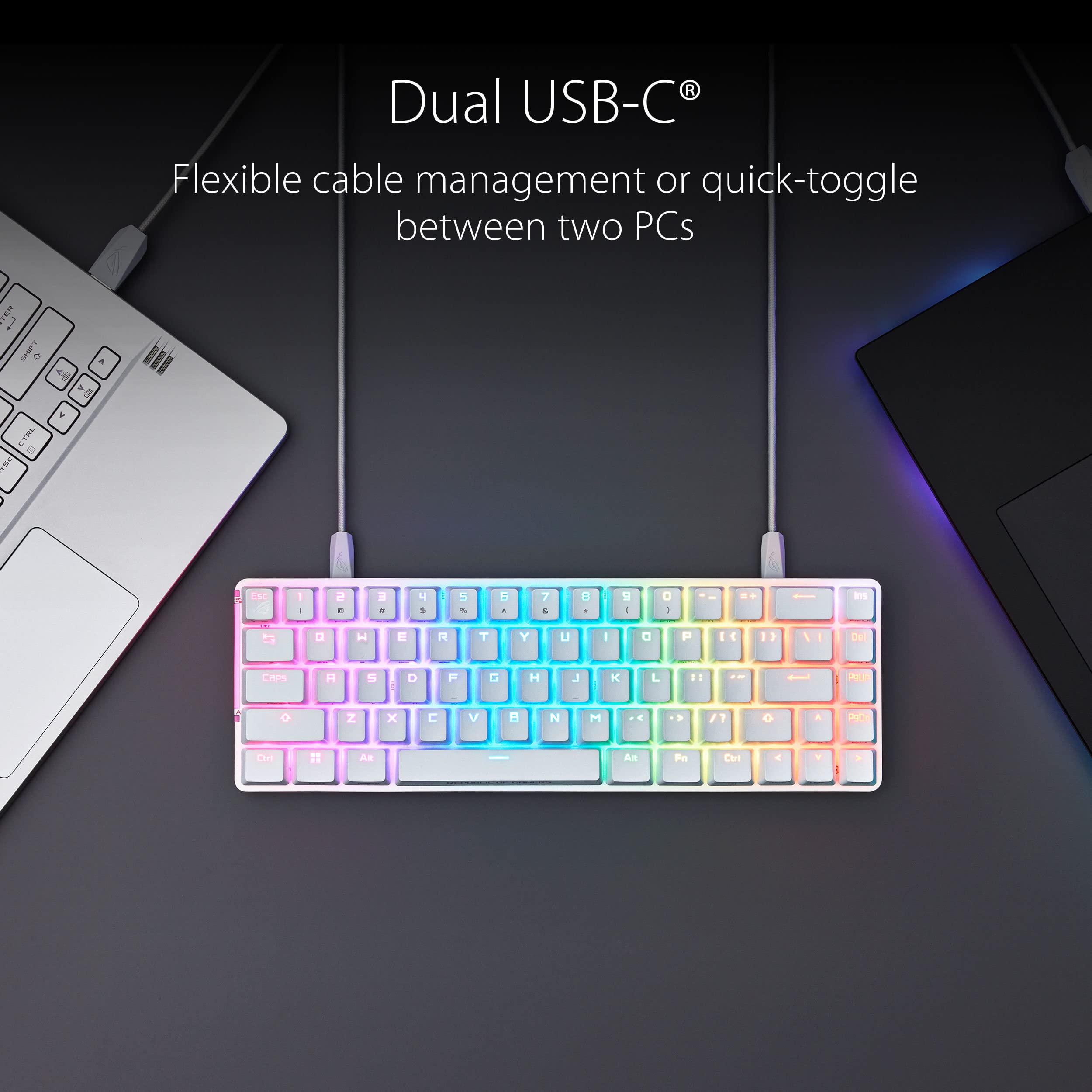 asus-rog-falchion-ace-black-azerty-clavier-gaming-m-canique-65-filaire-dual-usb- image 7