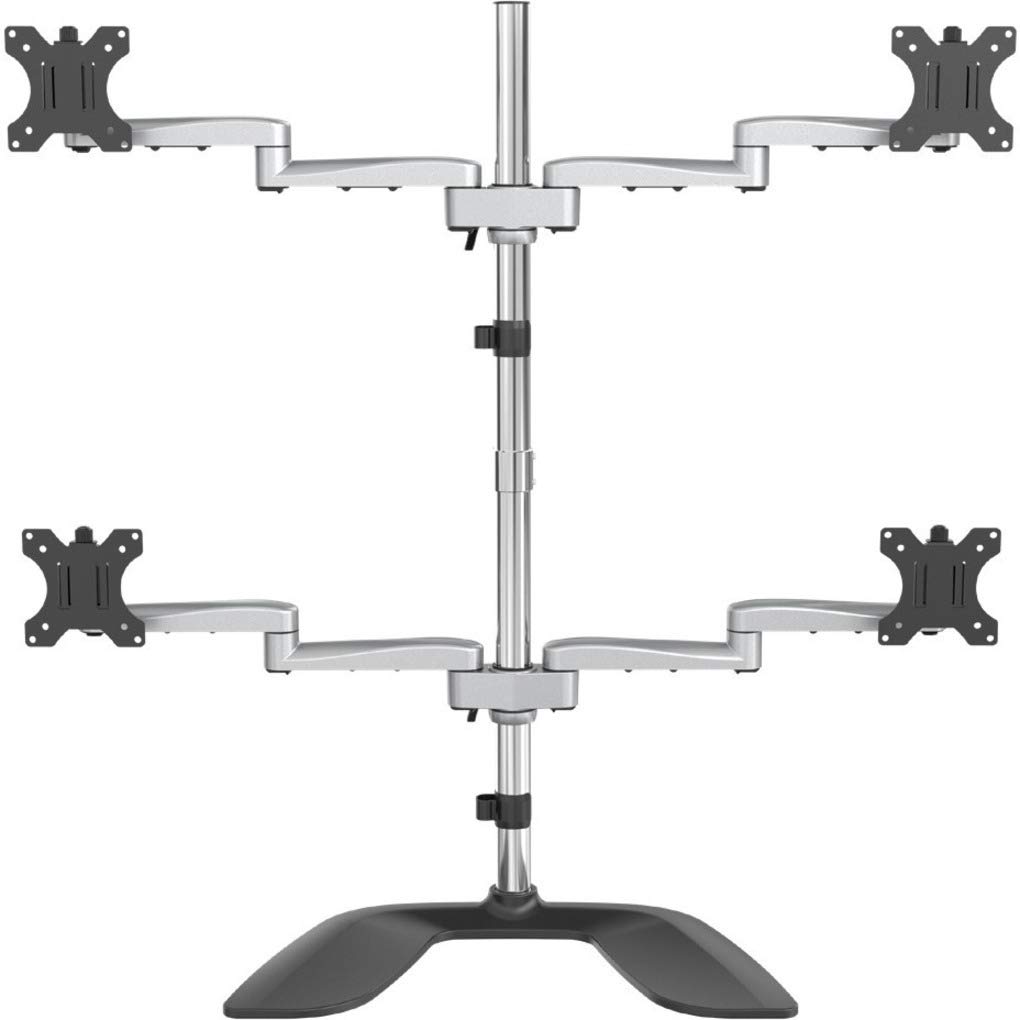 startech-com-armquadss-support-quad-pour-4-crans-jusqu-32-vesa-2x2-argent image 1