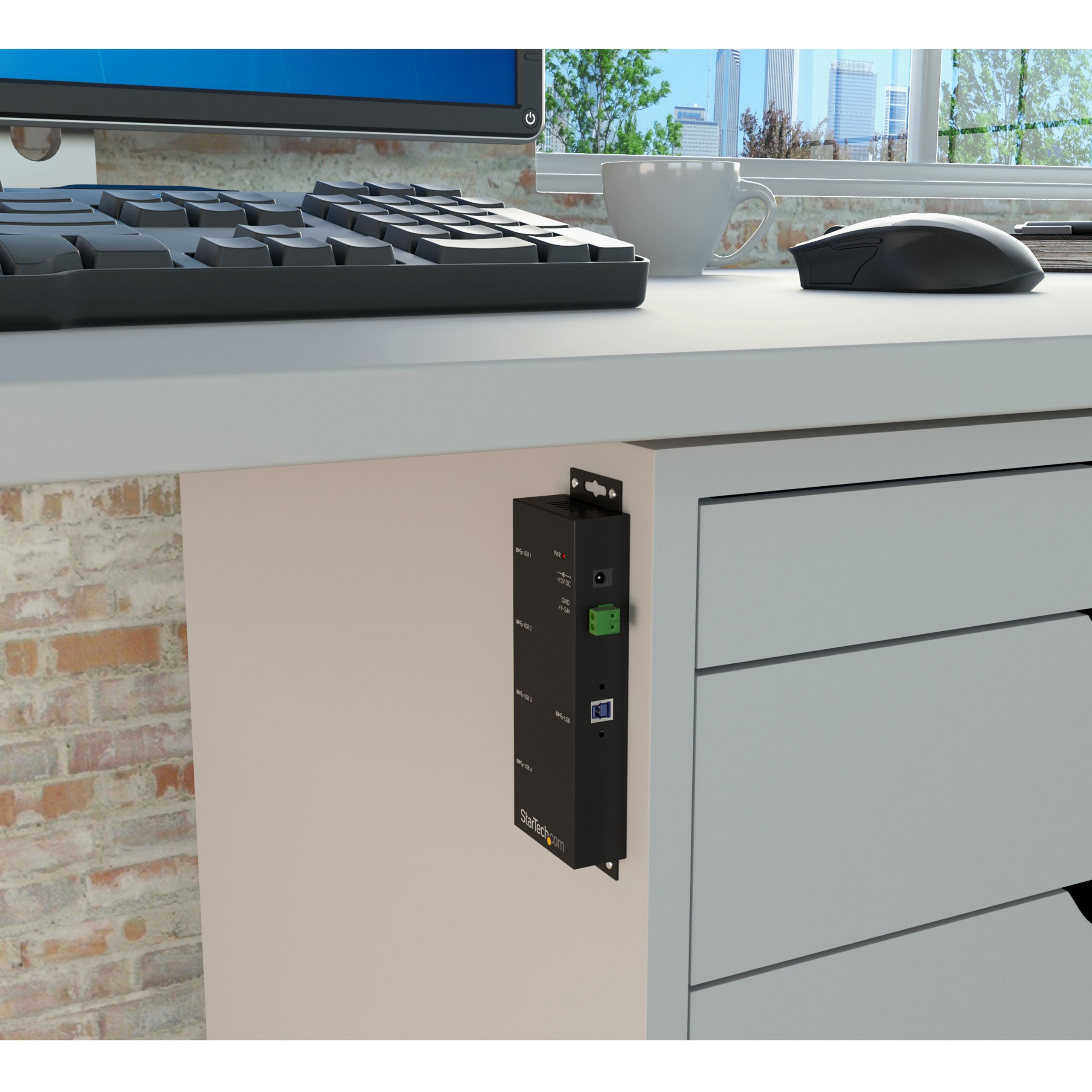 startech-com-st4300usbm-hub-industriel-usb-3-0-4-ports-5-gbps-m-tal-montable image 5