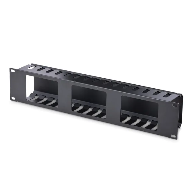 startech-com-goulotte-horizontale-doigts-2u-avec-couvercle-rack-19-pouces image 1