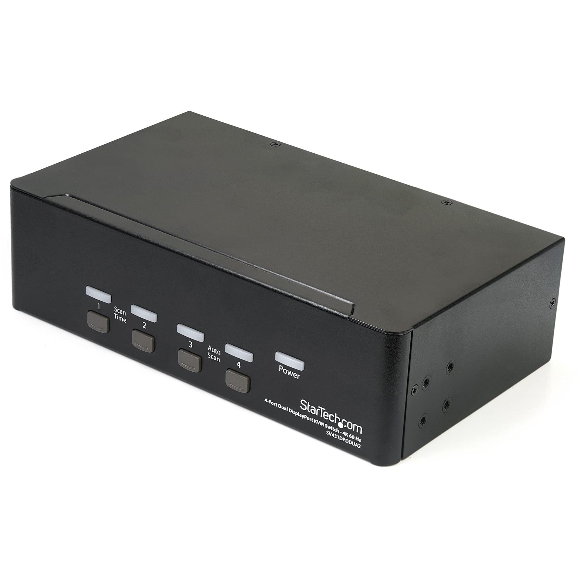 startech-com-switch-kvm-4-ports-double-displayport-4k-60hz-avec-hub-usb image 1