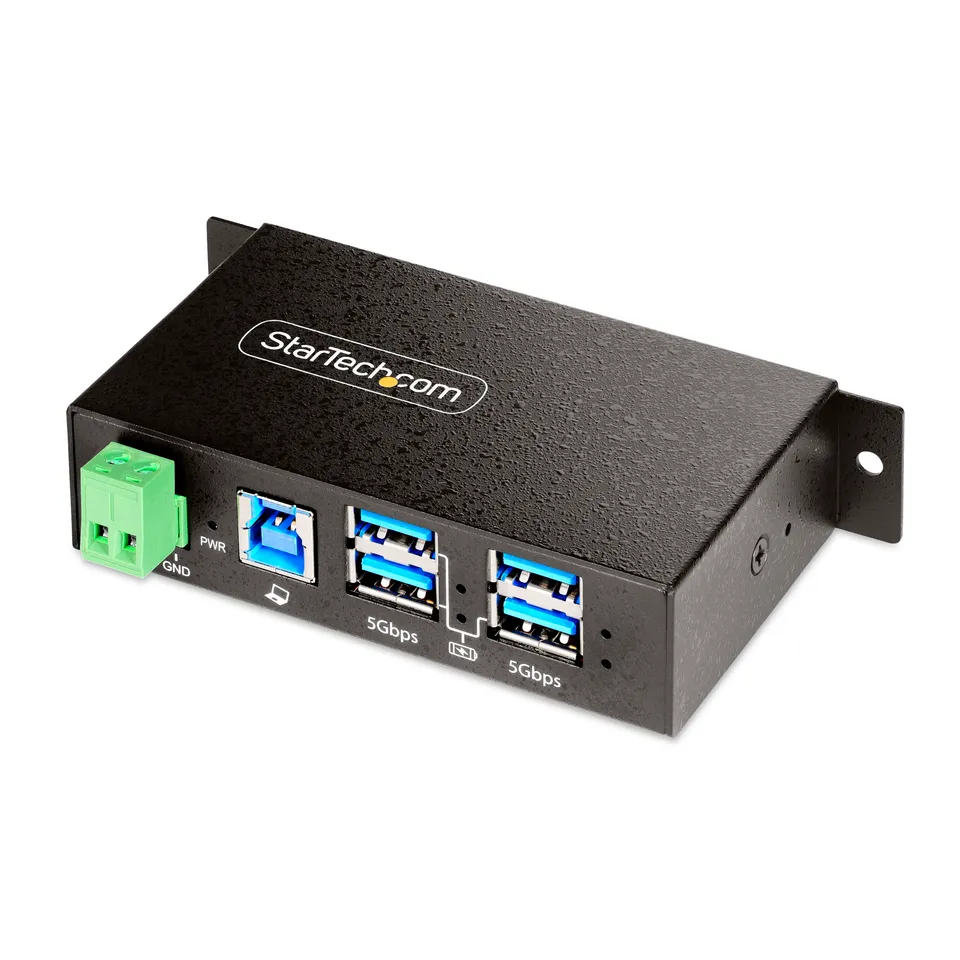startech-com-5g4aindrm-usb-a-hub-hub-usb-g-r-4-ports-5gbps-m-tal-esd image 1