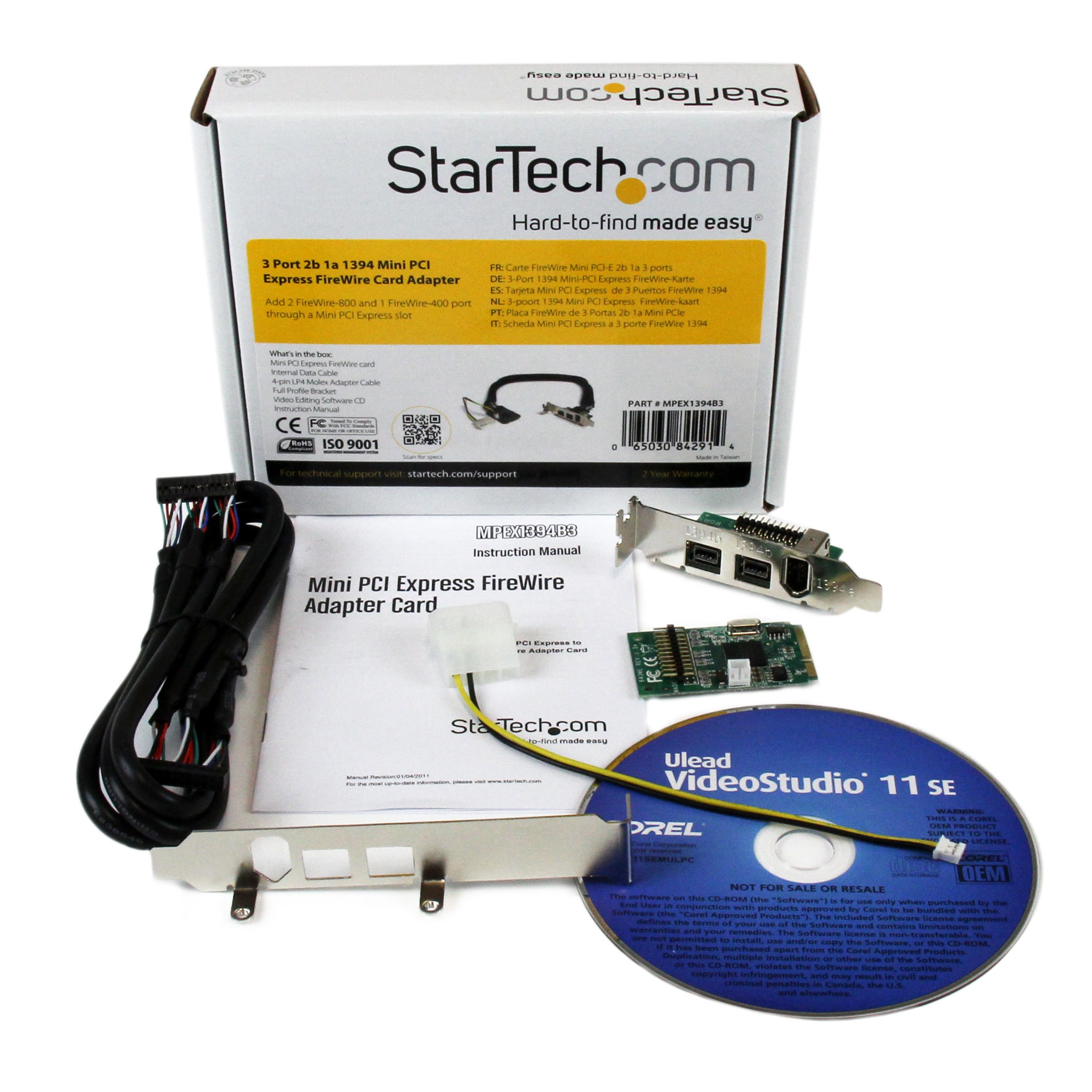 startech-com-mpex1394b3-carte-mini-pci-express-3-ports-firewire-800-400 image 6
