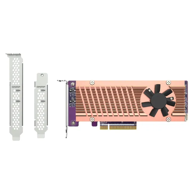 qnap-qm2-2p-384a-carte-extension-pcie-2x-nvme-pour-nas image 1