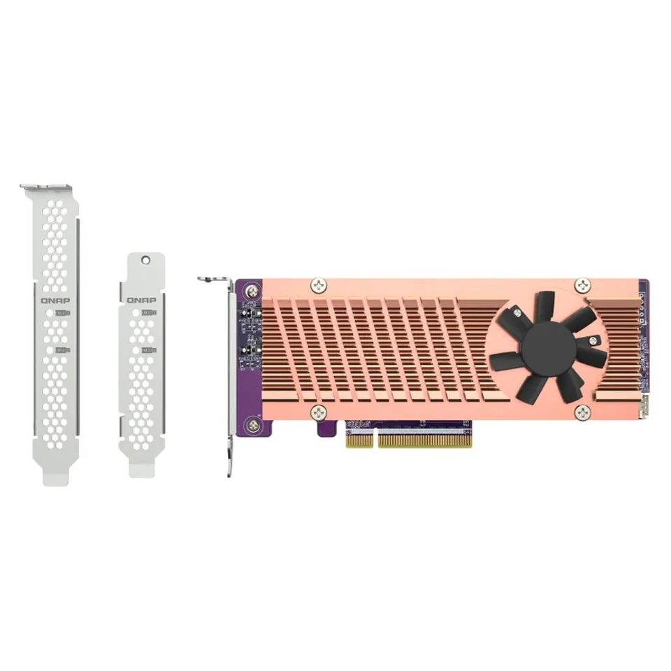 qnap-qm2-2p-384a-carte-extension-pcie-2x-nvme-pour-nas image 1