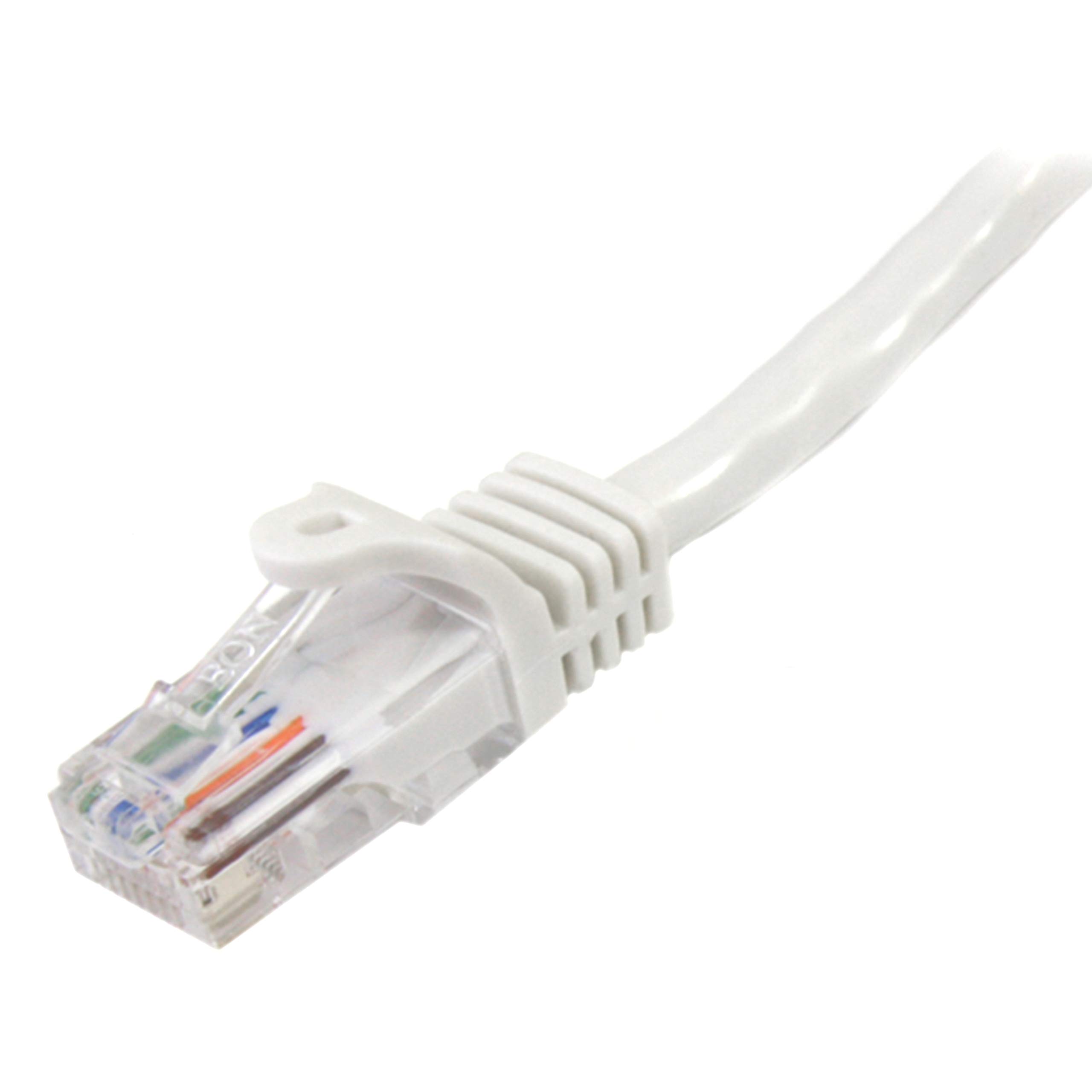 startech-com-45pat1mwh-c-ble-r-seau-cat5e-rj45-1-m-blanc-poe image 2