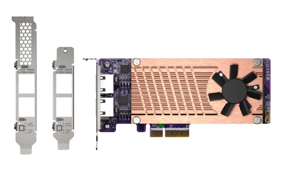 qnap-qm2-2p2g2t-carte-extension-nas-2x-m-2-ssd-2-5gbe image 1