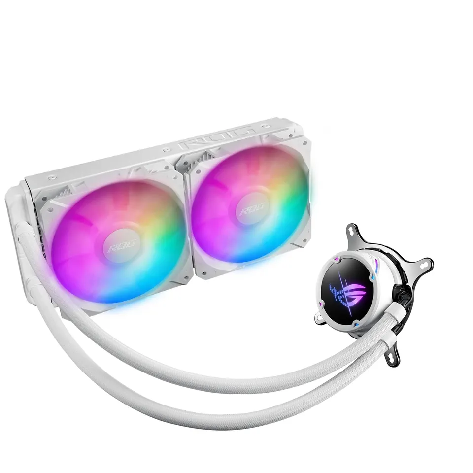 asus-rog-strix-lc-ii-240-argb-white-edition-refroidisseur-cpu-liquide-240-mm image 1