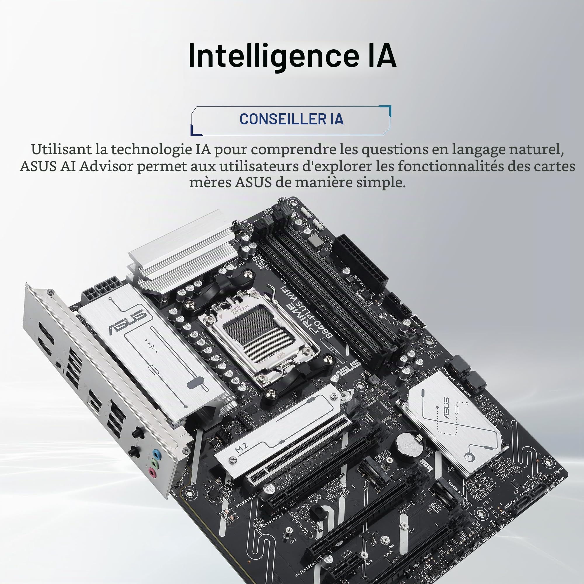 asus-prime-b840-plus-wifi-carte-m-re-atx-am5-ddr5-wi-fi-6e-2-5gbe image 2