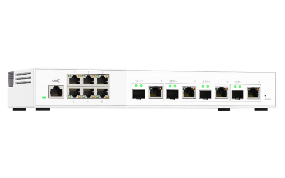 qnap-qsw-m2106-4c-commutateur-r-seau-g-r-l2-2-5g-10g-6x-2-5gbe-rj45-4x-combo-sfp image 2