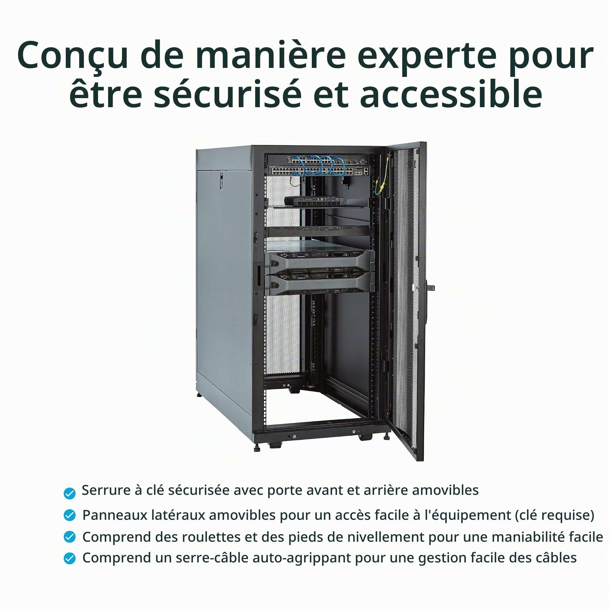 startech-com-rk2537bkm-armoire-serveur-25u-19-4-montants-89-cm-1500-kg image 3