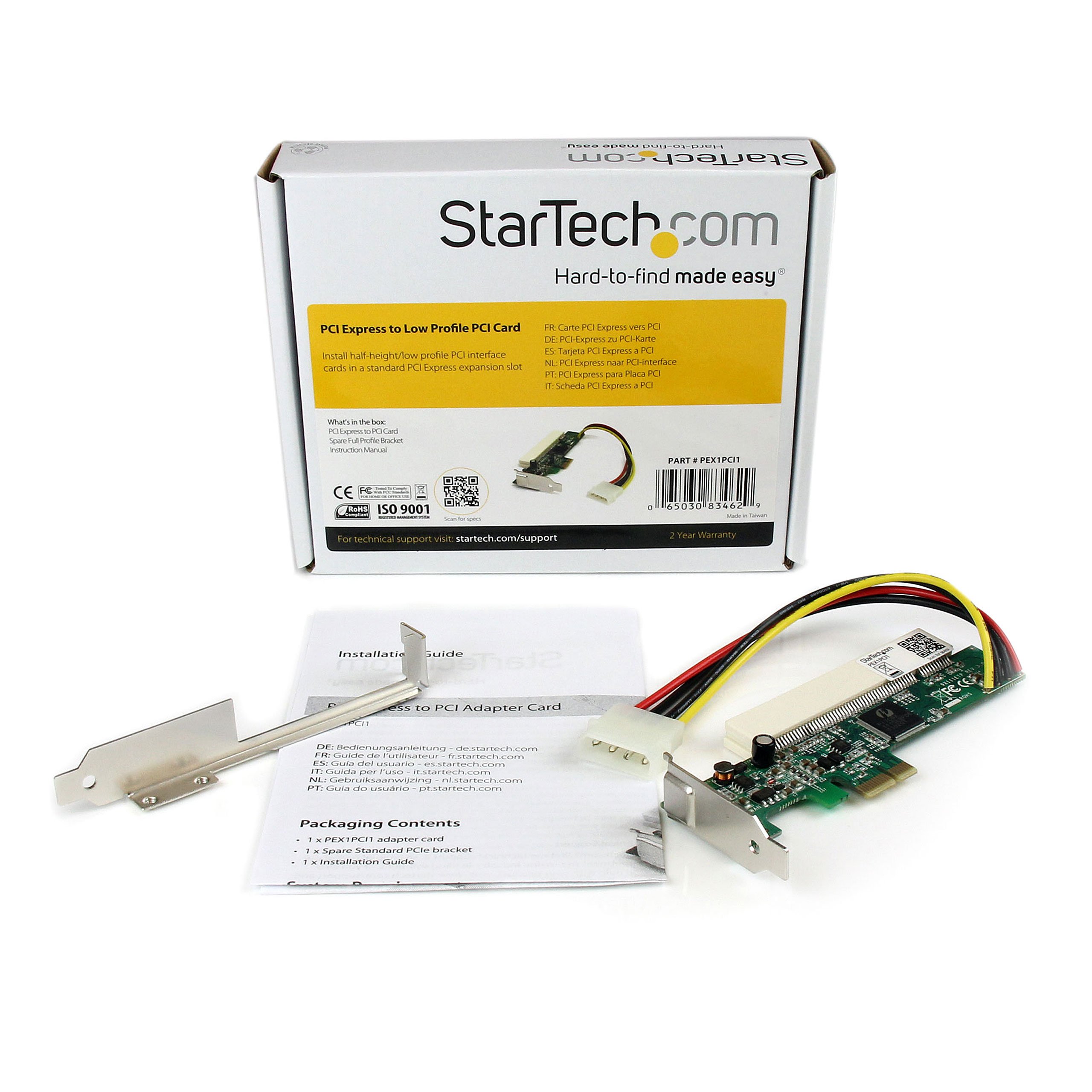 startech-com-pex1pci1-carte-adaptateur-pci-express-vers-pci-demi-hauteur image 5