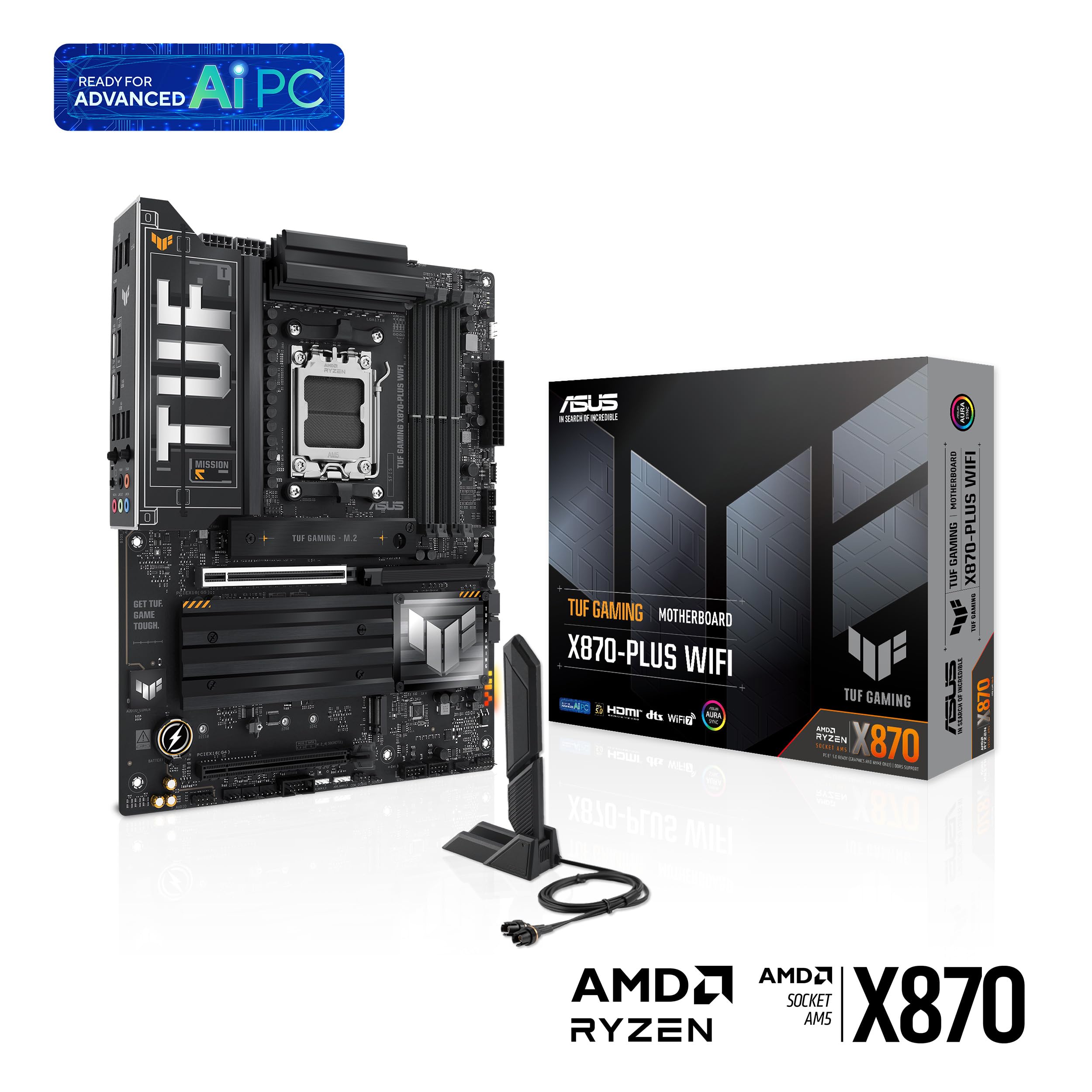 asus-tuf-gaming-x870-plus-wifi-carte-m-re-am5-x870-atx-ddr5-pcie-5-0 image 7
