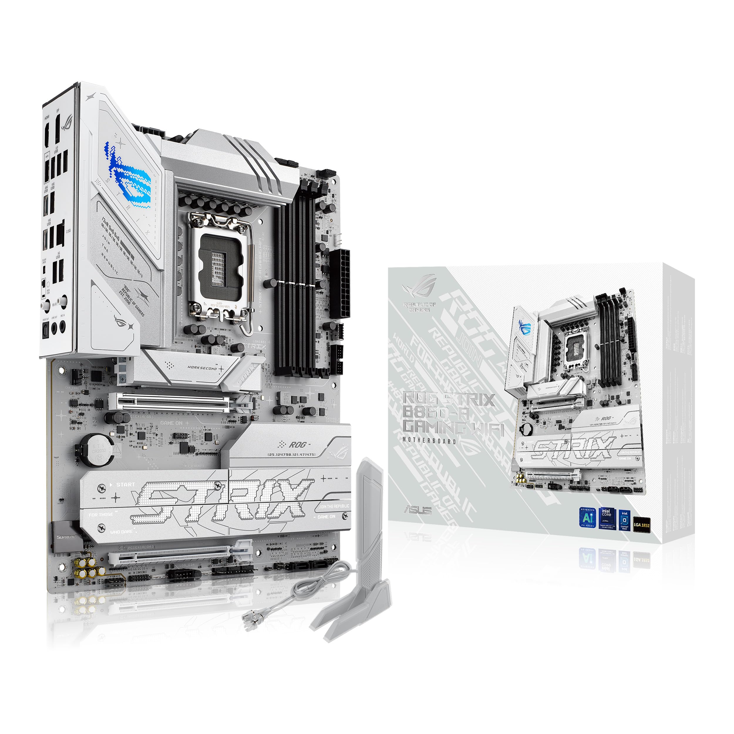 asus-rog-strix-b860-a-gaming-wifi-carte-m-re-atx-lga1851-ddr5-pcie-5-0-wifi-7 image 1