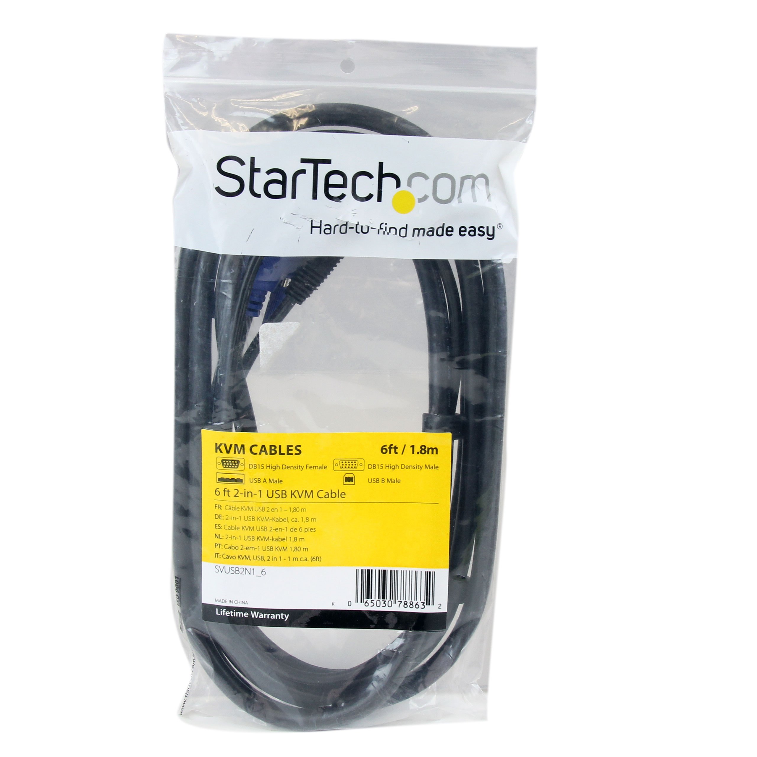 startech-com-c-ble-switch-kvm-vga-usb-2-en-1-1-80-m image 6