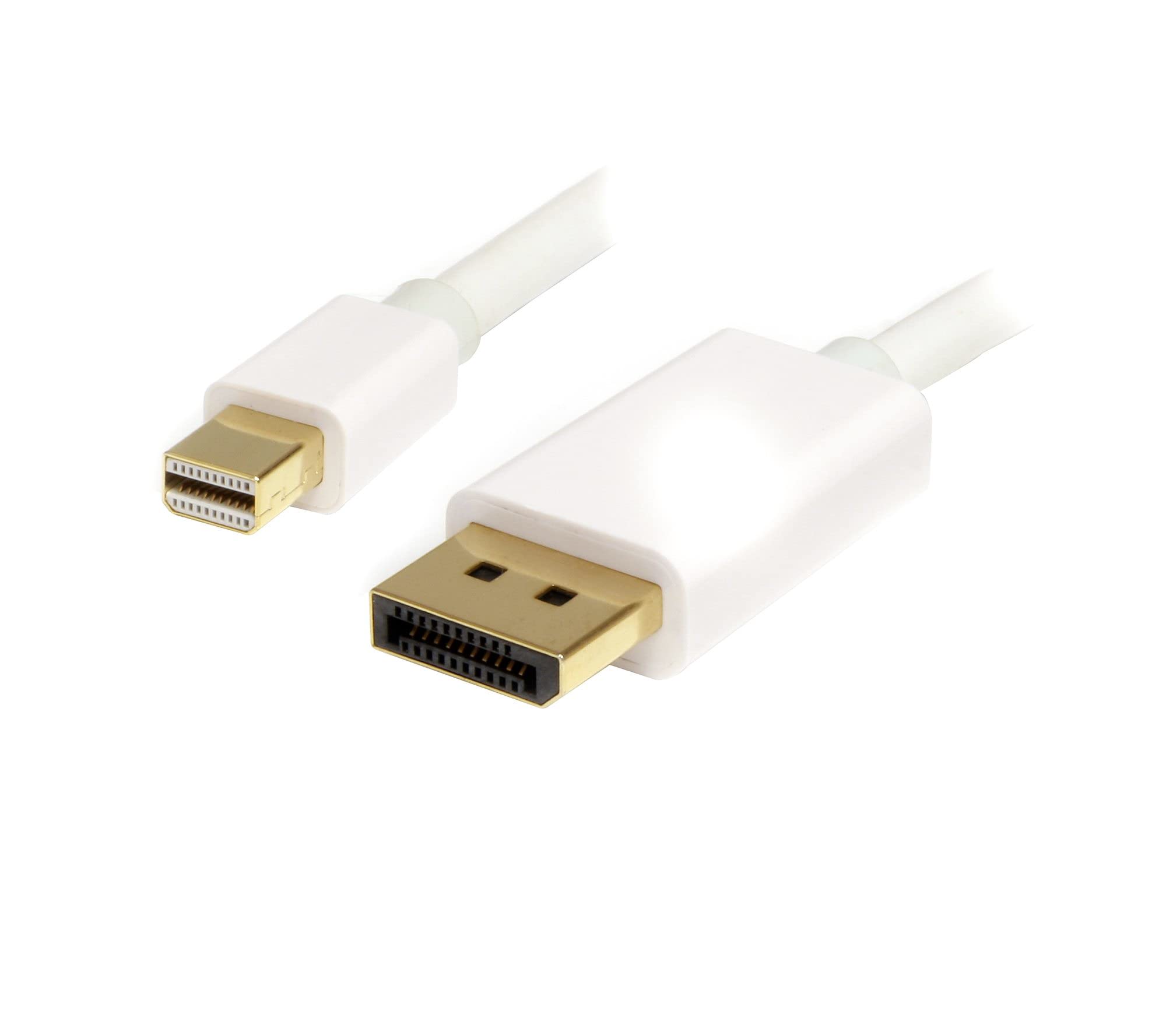 startech-com-mdp2dpmm2mw-c-ble-mini-displayport-vers-displayport-1-2-2m-blanc-4k image 4