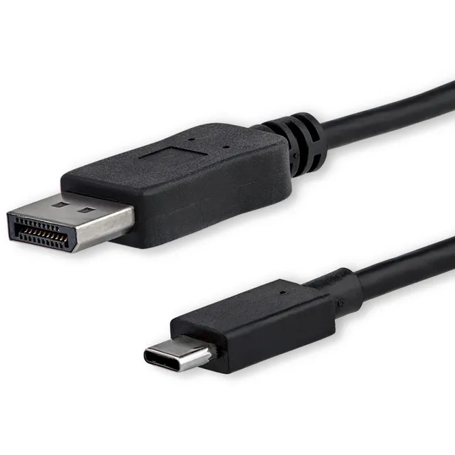 startech-com-c-ble-usb-c-vers-displayport-1-2-4k-60hz-dp-alt-mode-1-m-noir-cdp2d image 1