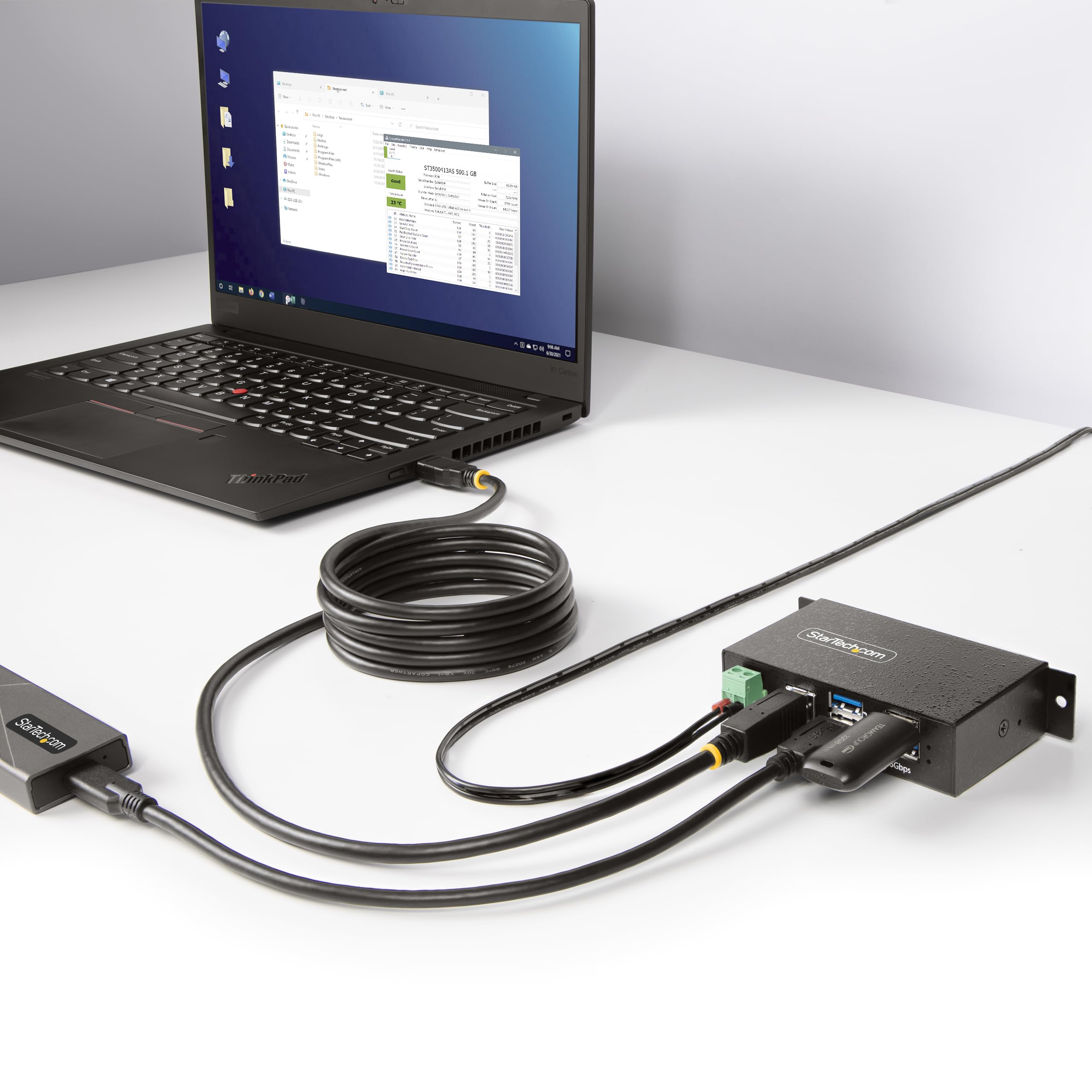 startech-com-5g4aindrm-usb-a-hub-hub-usb-g-r-4-ports-5gbps-m-tal-esd image 6