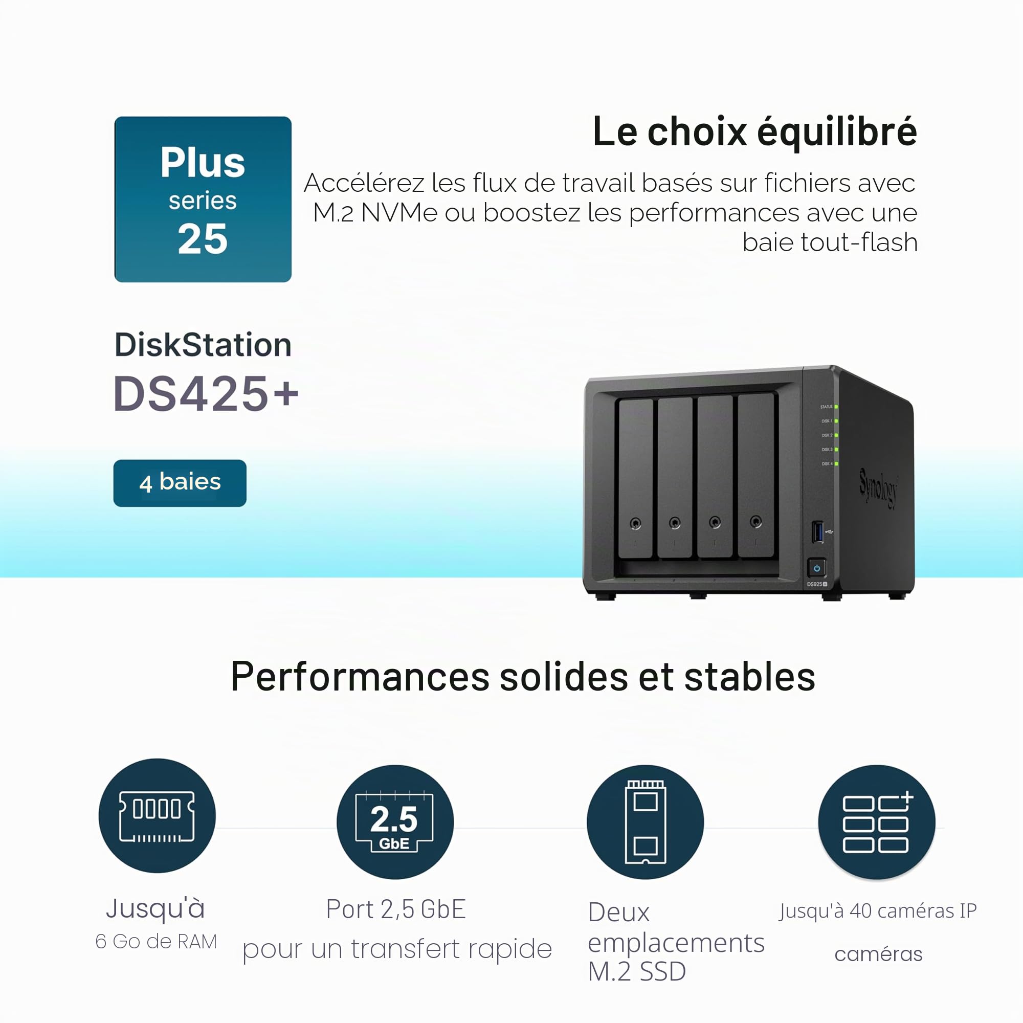 synology-ds425-nas-4-baies-plus-series-intel-celeron-j4125-2-5-gbe-2-go-ddr4 image 3