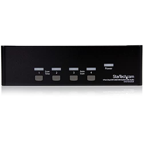 startech-com-sv431dd2dua-switch-kvm-usb-4-ports-double-dvi-2-crans-avec-audio image 5