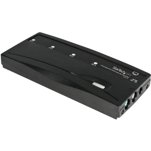 startech-com-sv411k-switch-kvm-ps-2-vga-4-ports-avec-c-bles-noir image 1