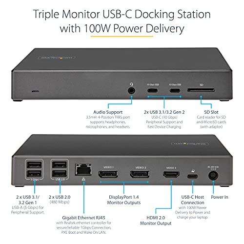 startech-com-dock-usb-c-triple-4k-100w-dp-1-4-dsc-windows-chrome image 8