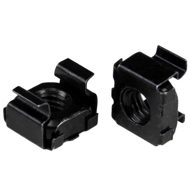 startech-com-lot-de-50-crous-cage-m6-outil-fixation-rack-19-10-noir image 1