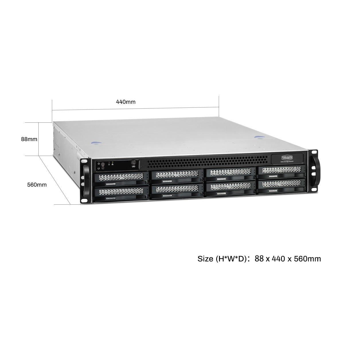 terramaster-u8-423-nas-rackmount-2u-8-baies-2-5gbe image 2