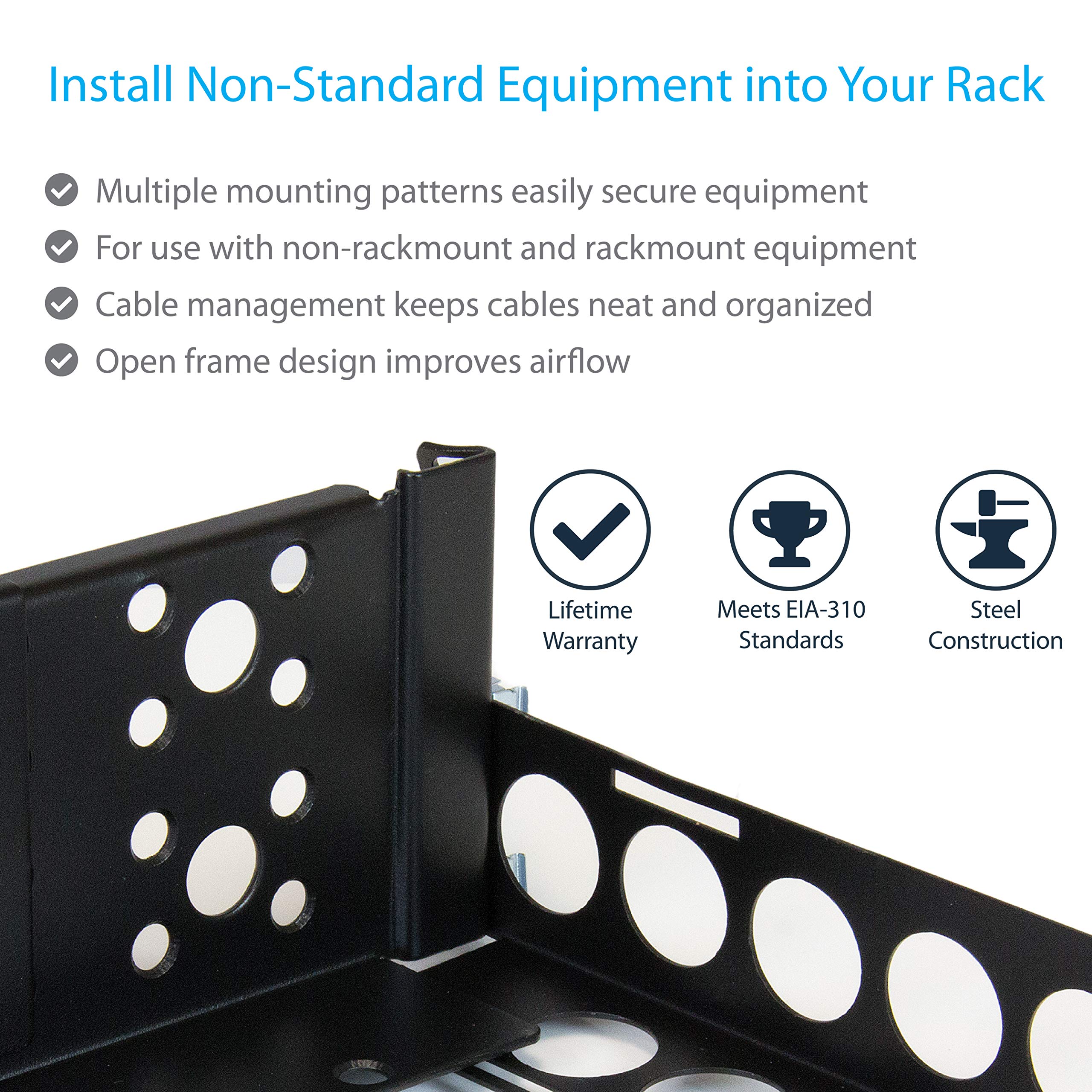 startech-com-unirails2u-rails-universels-rack-19-2u-45-kg image 3