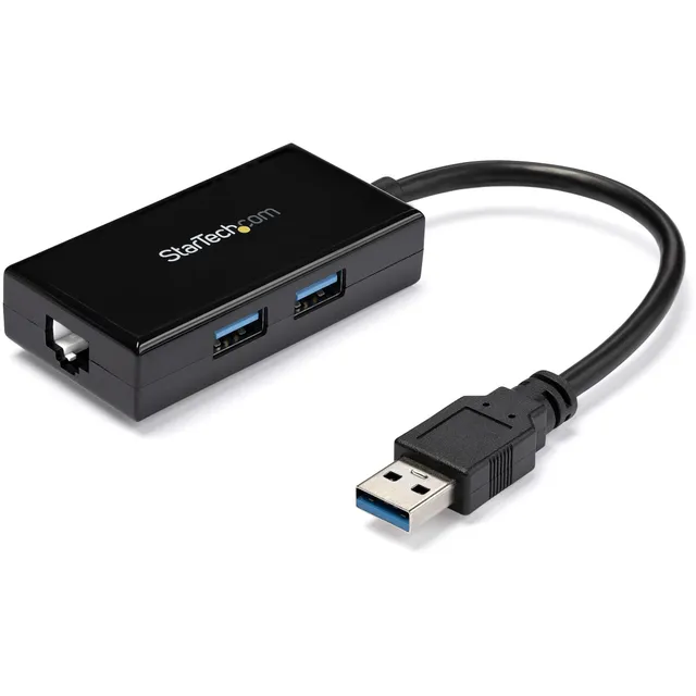 startech-com-usb31000s2h-hub-usb-3-0-2-ports-gigabit-ethernet image 1