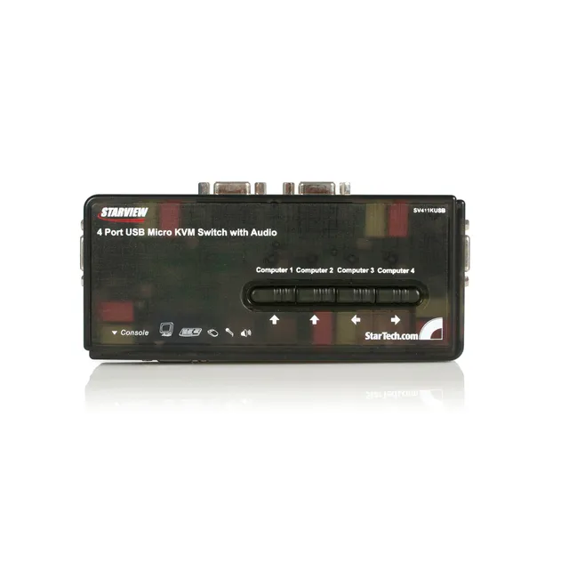 startech-com-sv411kusb-switch-kvm-usb-vga-4-ports-avec-c-bles image 1