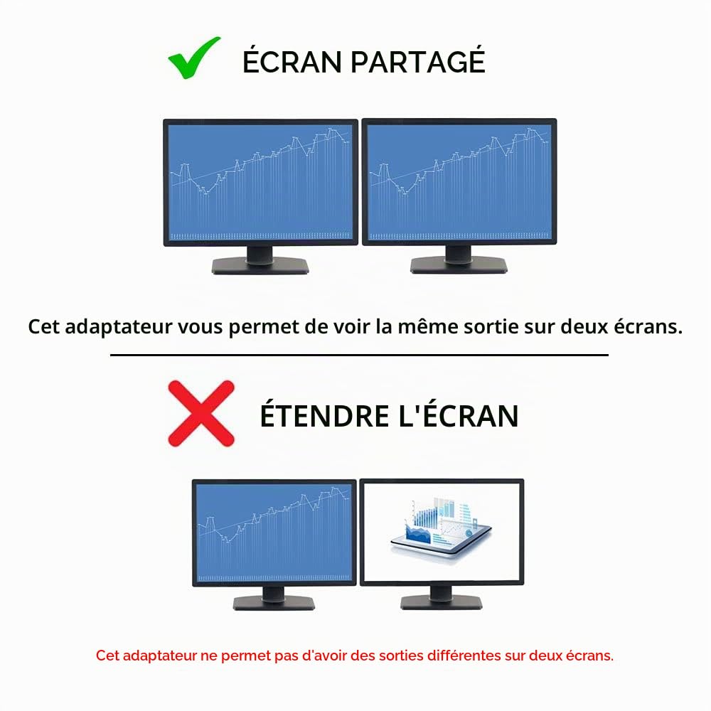 startech-com-dvispl1dd-c-ble-r-partiteur-y-dvi-d-vers-2x-dvi-d-30-cm image 4