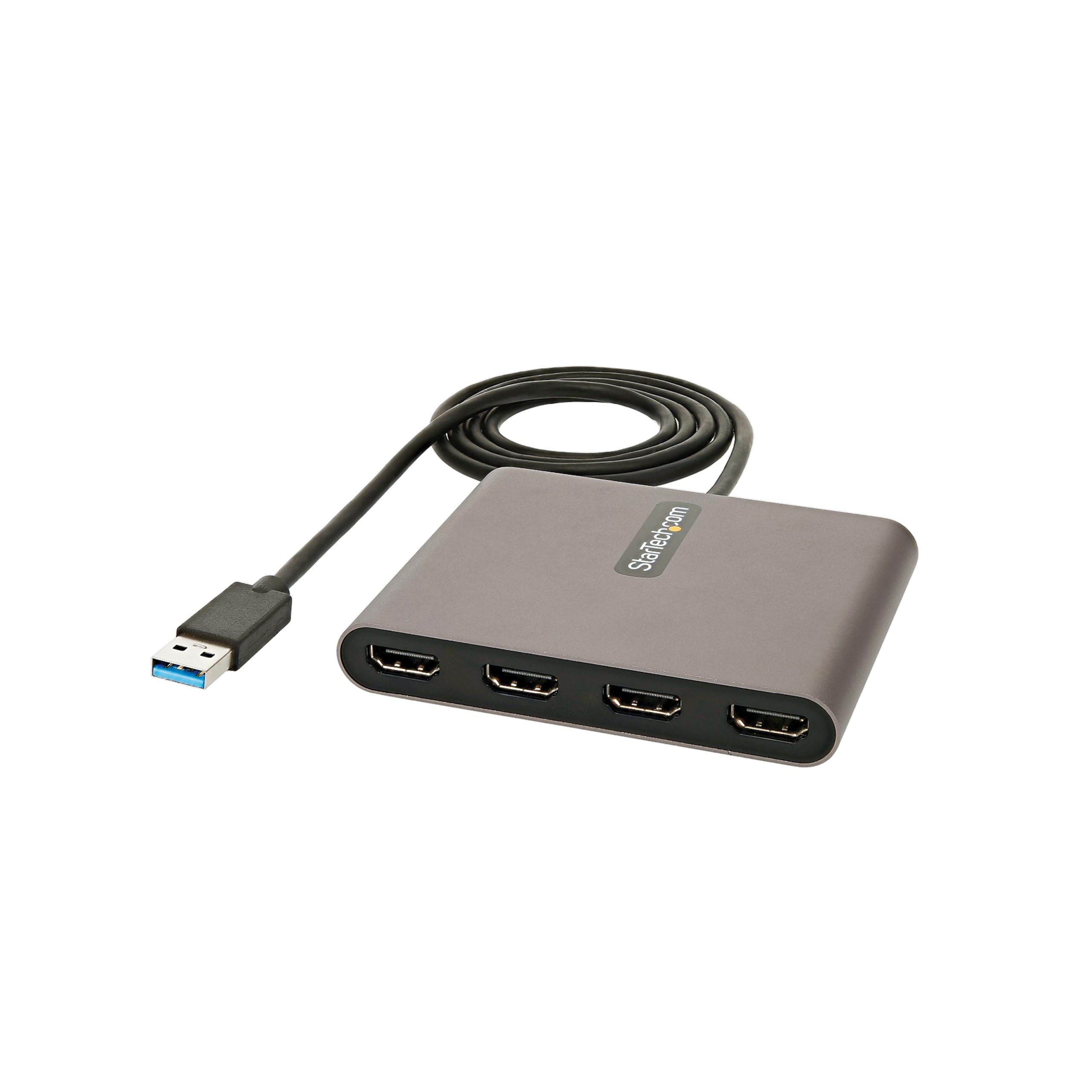 startech-com-adaptateur-usb-a-vers-4x-hdmi-1080p-60hz-1m-aliment-par-bus image 1