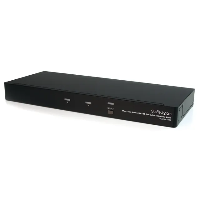 startech-com-sv231qdviua-switch-kvm-2-ports-4-crans-dvi-audio-usb image 1