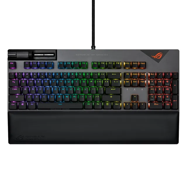 asus-rog-strix-flare-ii-clavier-m-canique-gaming-azerty-rog-nx-red image 1
