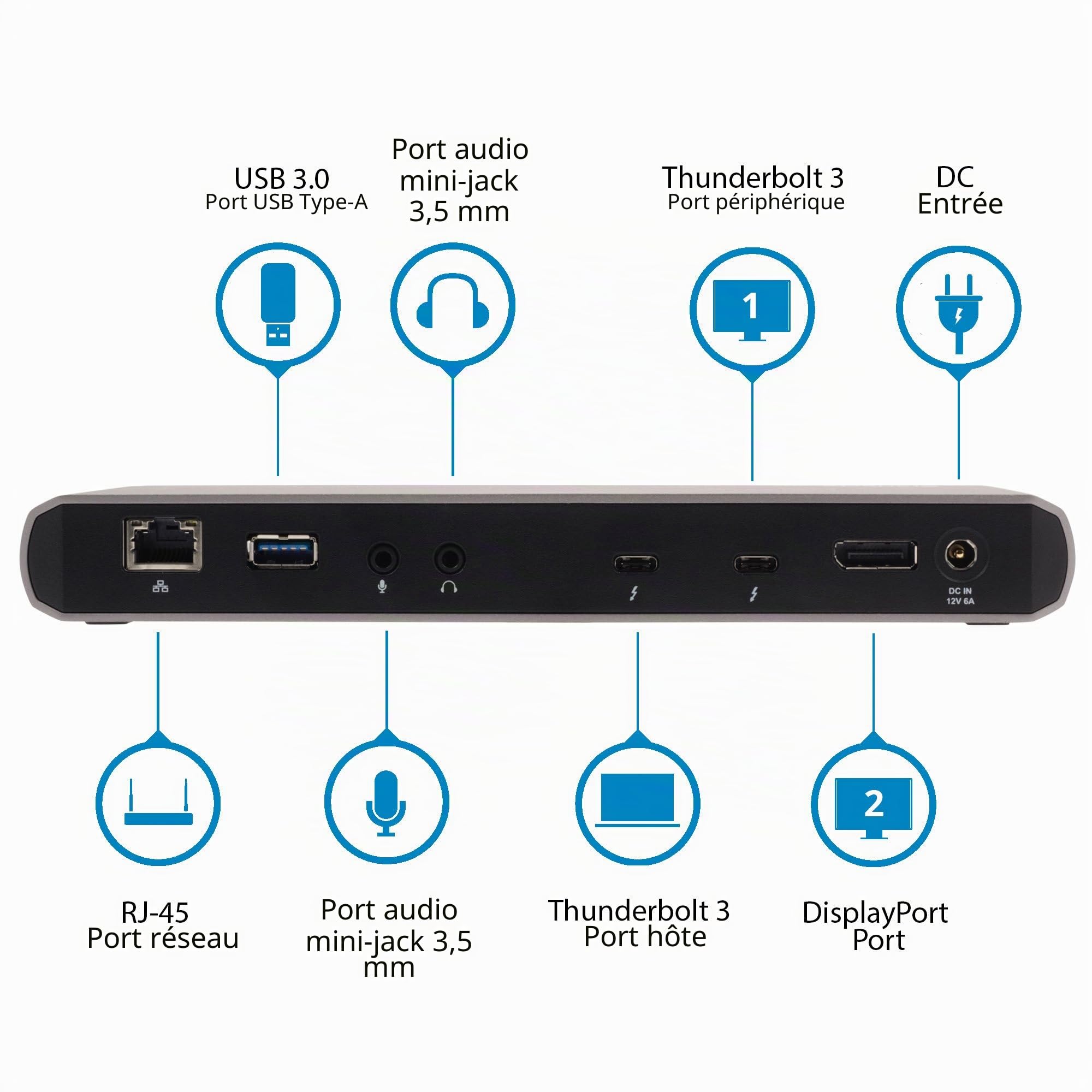startech-com-station-d-accueil-thunderbolt-3-double-4k-sans-power-delivery-tb3dk image 6